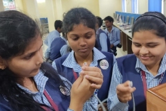 Students doing practical